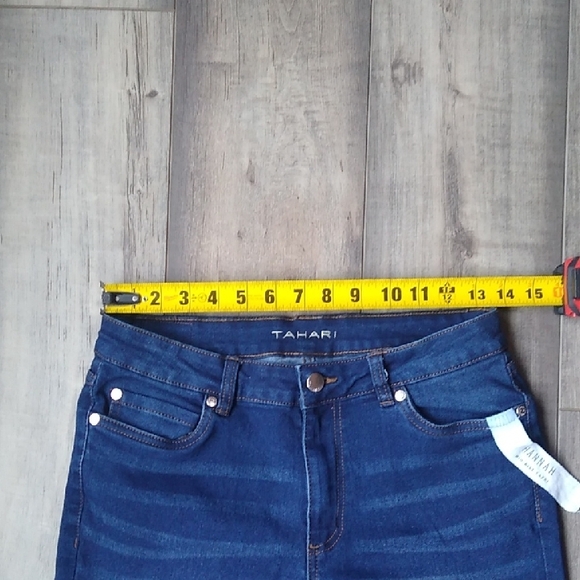 Tahari Women's Dark Blue Straight Jeans - Picture 8 of 12